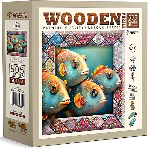 Wooden City Puzzle Tropical Fish (505Teile)