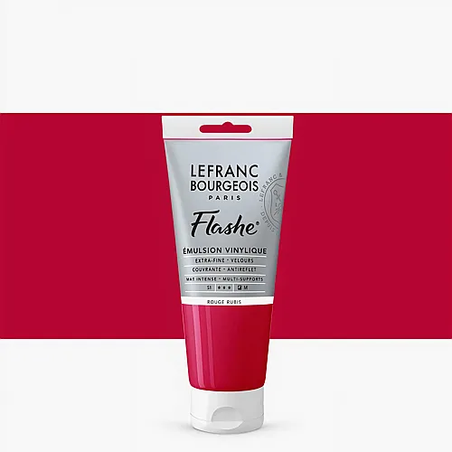 Lefranc Bourgeois Lfb Flashe Acryl 80ml Tube Rubinrot