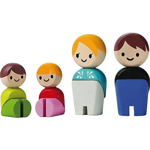 PlanToys Minifiguren Familie Europisch (4Teile)