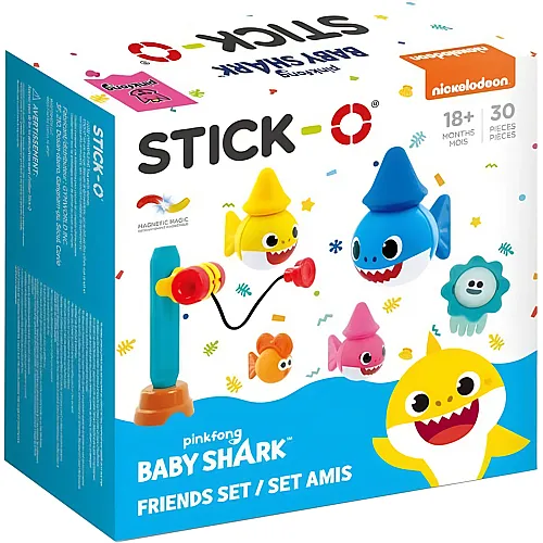 Stick-O Baby Shark Friends Set - 30 Teile