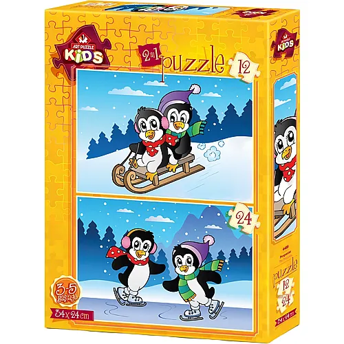 Art Puzzle Kids Die Pinguine - 12 Teile