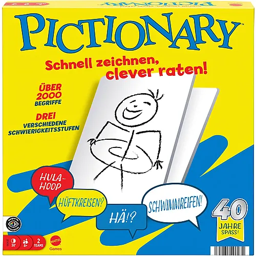 Mattel Games Pictionary - Schnell zeichnen, clever raten! - Deutsch