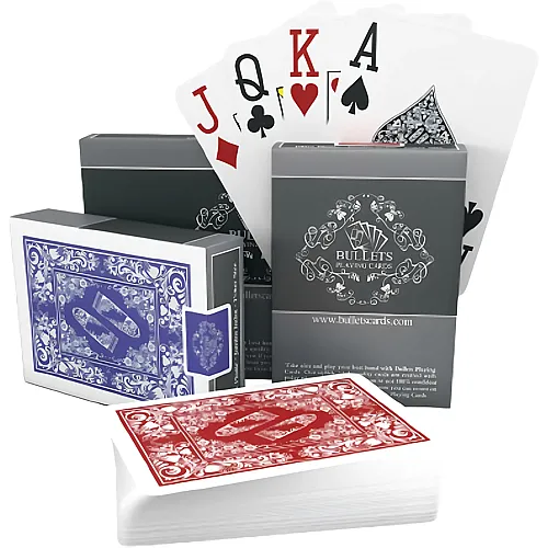 Bullets Playing Cards Plastik Pokerkarten - 54 Teile