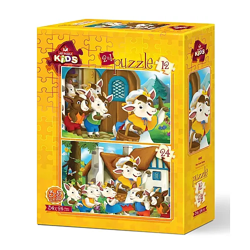 Art Puzzle Niedliche Ziegen - 12 Teile