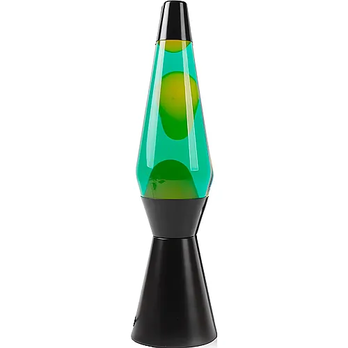 Fl�ssige Lavalampe Gr�n/Gelb 40cm