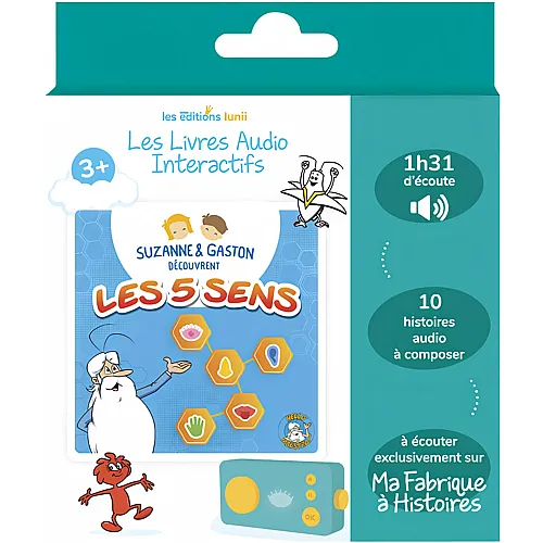 Lunii Album Audio Interactif Suzanne ET Gaston Decouvrent LE