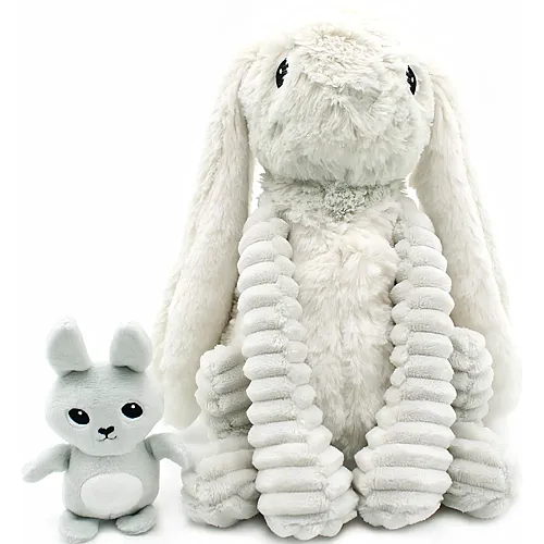 Les D�glingos Toudou die Hasen-Mama mit Baby - 24 cm