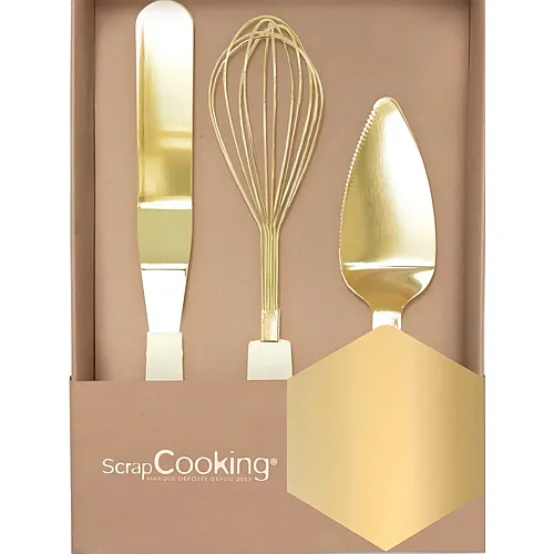 ScrapCooking Backset Gold - 3 Teile