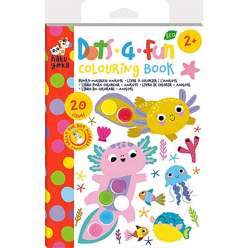 Hakuyoka Punkt-Malbuch Axolotl