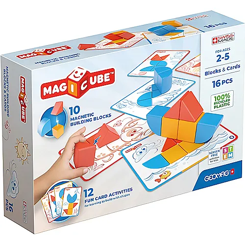 Geomag Magicube Blocks & Cards - 16 Teile