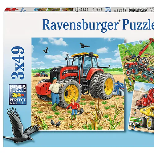 Ravensburger Puzzle Groe Maschinen (3x49)