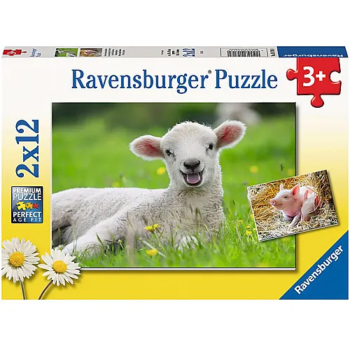 Ravensburger Puzzle Unsere Bauernhoftiere (2x12)