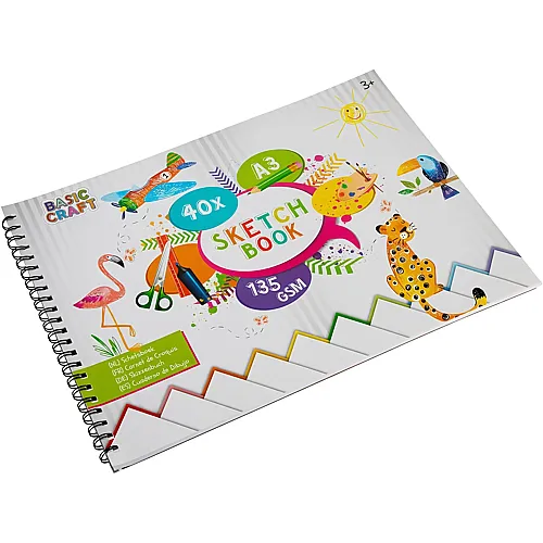 Creative Craft Group Skizzenbuch A3 40 Blatt, 135 g/m�