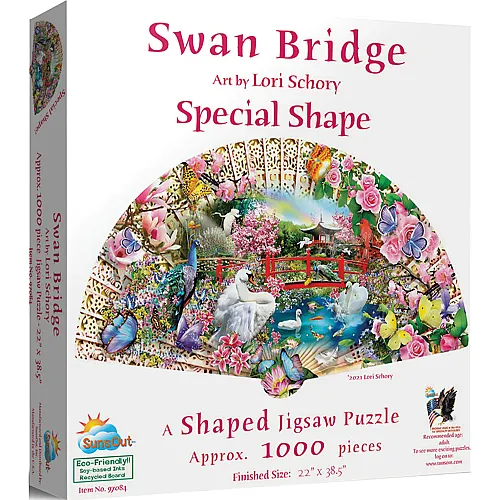 SunsOut Puzzle Lori Schory Swan Bridge - 1000 Teile