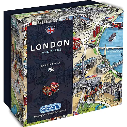 Gibsons Puzzle Maria Rabinky London Landmarks - 500 Teile