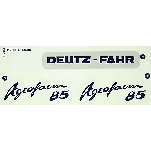 RollyToys Schriftzug Deutz Agrofarm 85