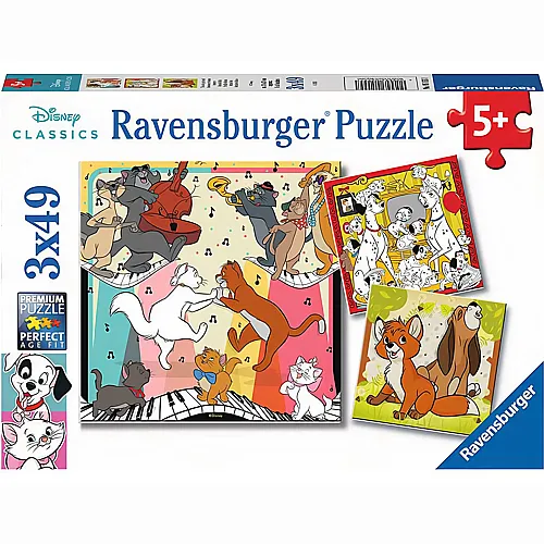 Ravensburger Puzzle Tierisch gut drauf (3x49)