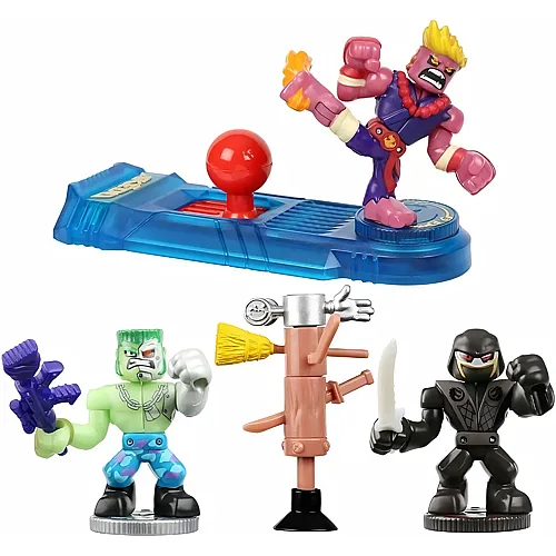 Moose Toys Akedo Ultimate Arcade Warriors Starter Pack Mini Battling Action Figures Ready, Fight, Split Strike