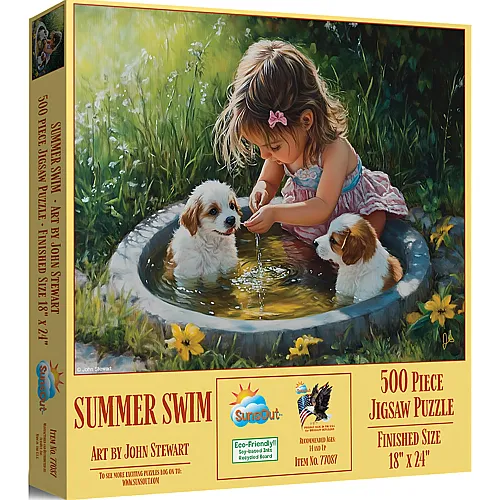 SunsOut Puzzle John Stewart Schwimmen im Sommer - 500 Teile