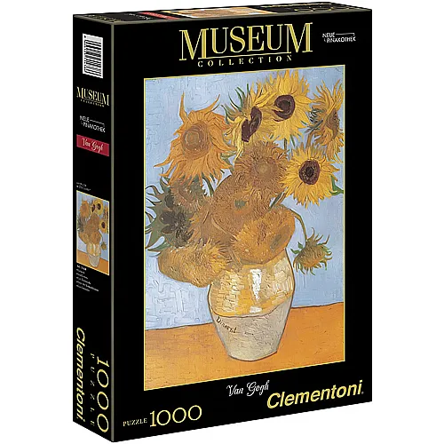 Clementoni Puzzle Museum Collection Van Gogh - Sonnenblumen (1000Teile)