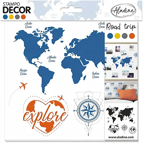 Aladine Decor Stempel Road Trip