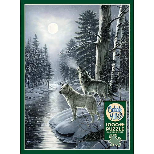 Cobble Hill Puzzle W�lfe bei Mondschein - 1000 Teile
