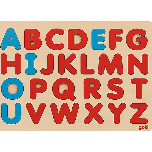 Goki Puzzle Alphabet nach Montessori
