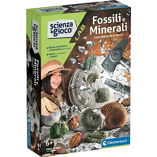 Clementoni Fossili e Minerali - Italienisch
