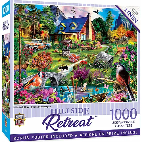 Master Pieces Puzzle Tranquility Cottage in den H�geln - 1000 Teile