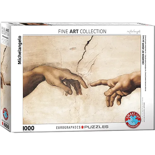 Eurographics Puzzle Fine Art Collection Michel Angelo: Die Erschaffung des Menschen Detail (1000Teile)