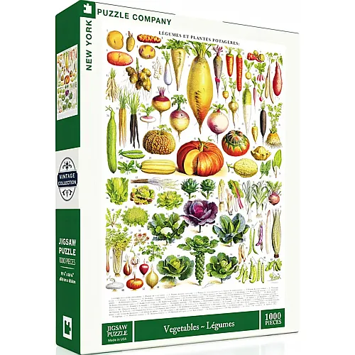 New York Puzzle Company Vintage Images - Vegetables (1000Teile)