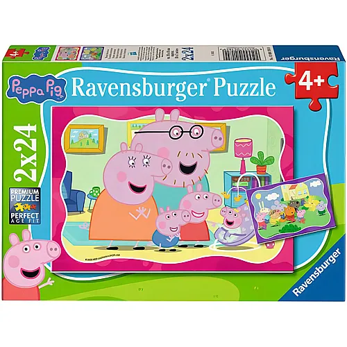 Ravensburger Puzzle 2in1 Peppa Pig - 24 Teile