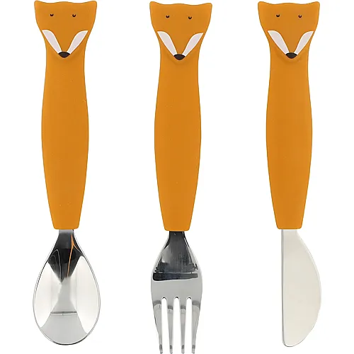 Kinderbesteck mit Silikongriff 3Teile