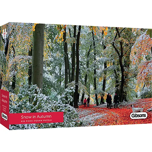 Gibsons Puzzle Panorama Schnee im Herbst - 636 Teile