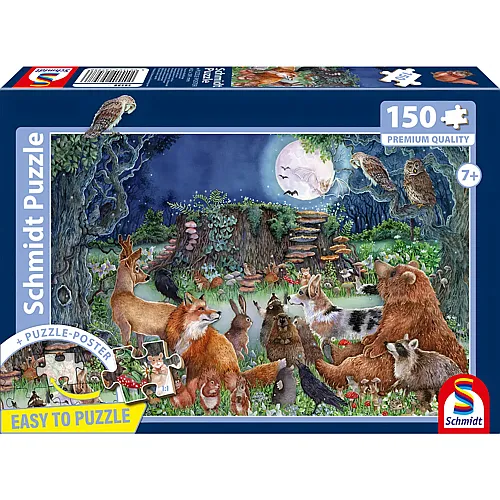 Schmidt Puzzle Tierische Waldkl�nge - 150 Teile