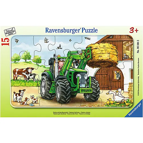 Ravensburger Rahmenpuzzle Traktor auf dem Bauernhof (15Teile)