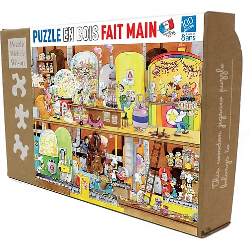Puzzle Mich�le Wilson Cacouault - S�ssigkeitenfabrik - 100 Teile