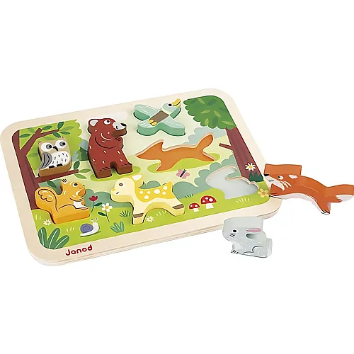 Janod Puzzle Waldtiere (7Teile)