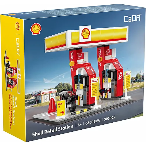 CaDa Shell Mini-Tank-Set mit LED-Leuchten (305Teile)