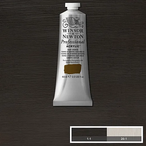 Winsor & Newton W&n Prof. Acrylfarbe 60ml Tube Umbra Natur