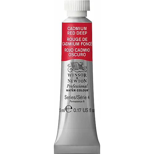 Winsor & Newton W&n Prof. Water Colour 5ml Tube Kadmiumrot Dunkel