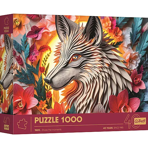 Trefl Puzzle 1000 Teile Wolf - 1000 Teile