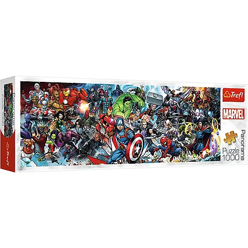 Trefl Puzzle Panorama Avengers Join the Marvel Universe (1000Teile)