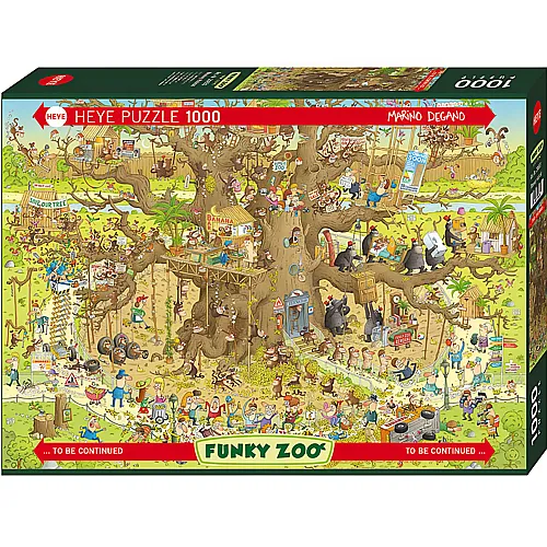 HEYE Puzzle Funky Zoo Monkey Habitat (1000Teile)