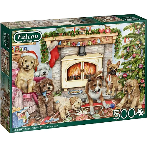 Puppies at Christmas - 500 Pieces