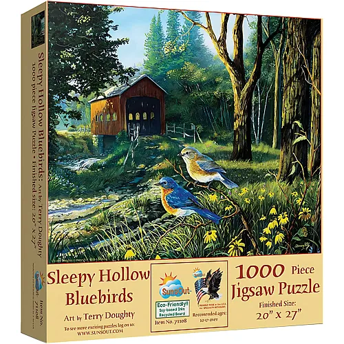 Sleepy Hollow Blue Birds 1000Teile