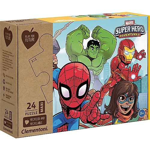 Clementoni Puzzle Play for Future Avengers Marvel Super Hero (24XXL)