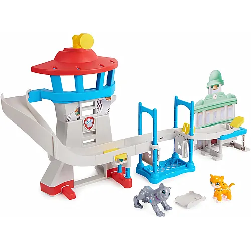 Spin Master PAW Patrol Cat Pack - Abenteuerbucht Spielset mit Aussichtsturm und 2 PAW Patrol-Actionfiguren