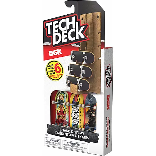 Spin Master Tech Deck Board Display-Set ass. Board Display & 3 Boards 96 mm