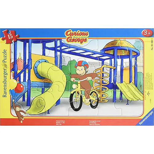 Ravensburger Puzzle Curious George - 15 Teile